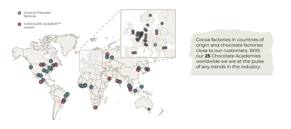 Barry Callebaut's global footprint