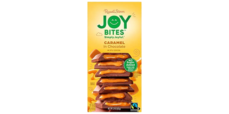 RUSSELL STOVER - No Sugar Added Joy Bites with Caramel