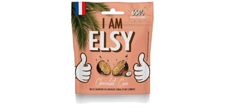 ELSY - Healthy chocolate balls coated with 1% Without added sugar (& polyols free) milk & dark chocolate
