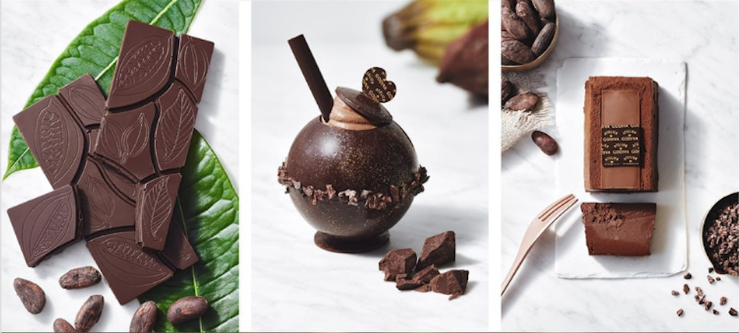 ATELIER de GODIVA made exclusively from “Whole Fruit Chocolate”, 100% cacao fruit that comes with unique fruity taste. Japan
