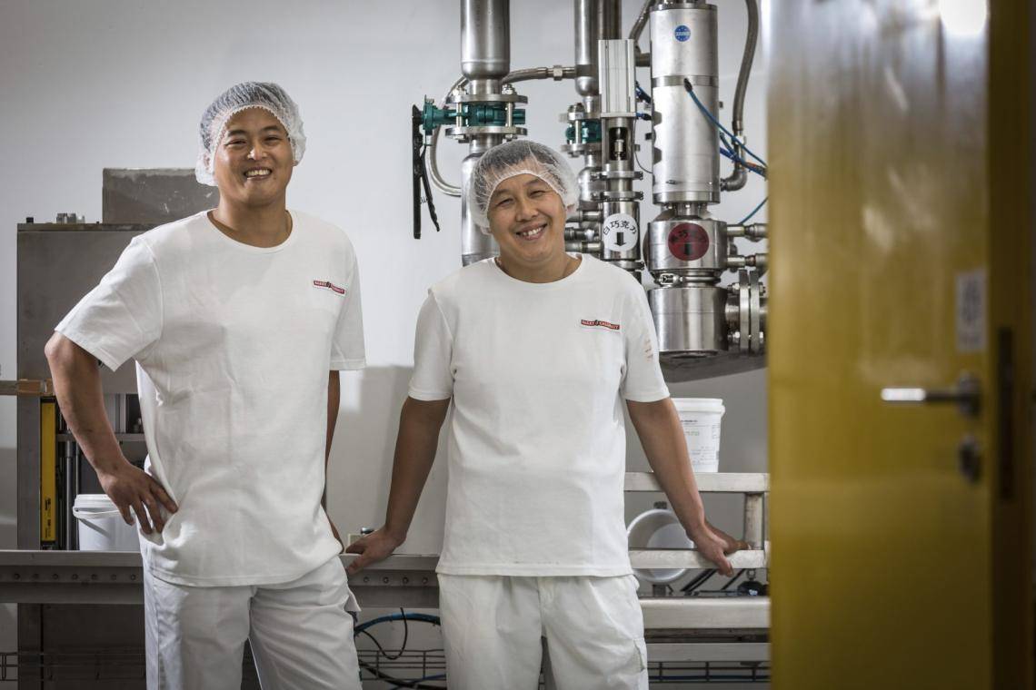 Production operators in the Suzhou factory