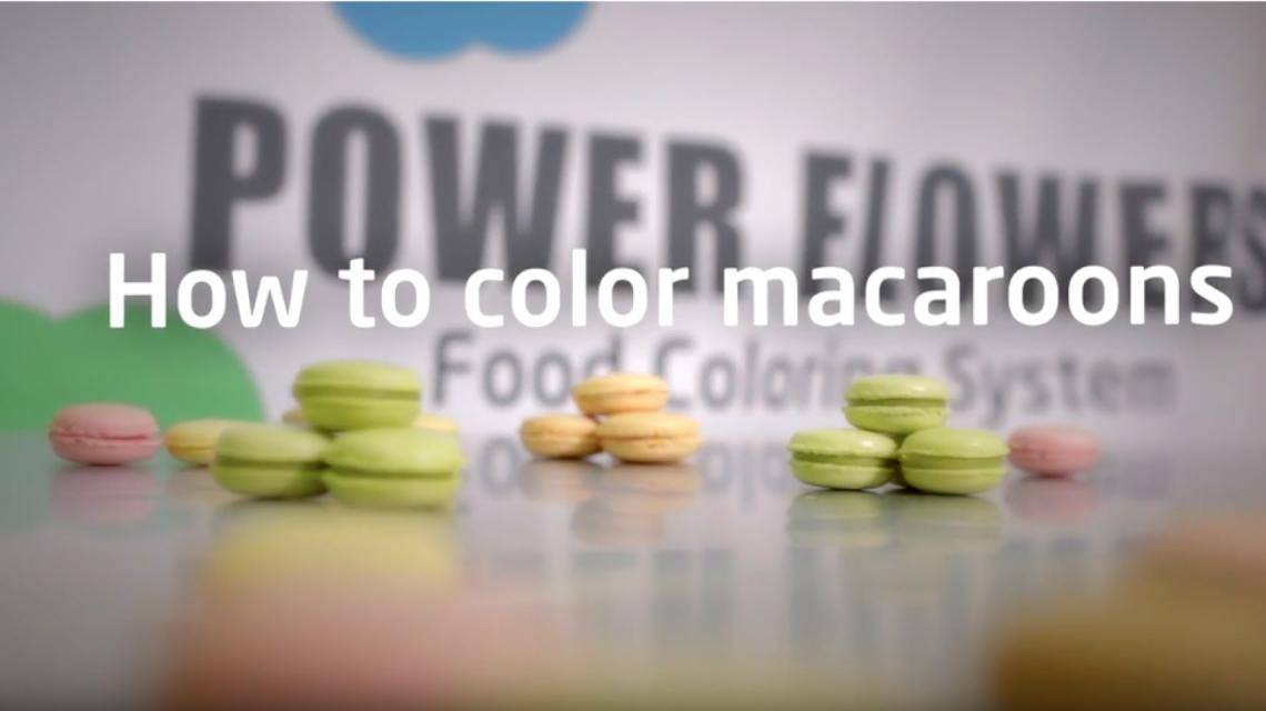 How to color macaroons video