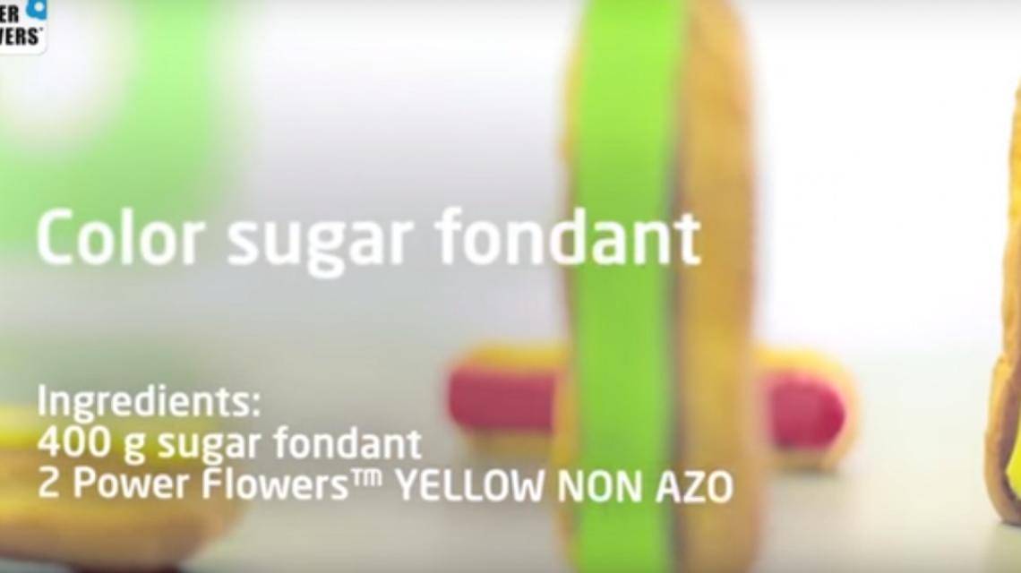 How to color sugar fondant?