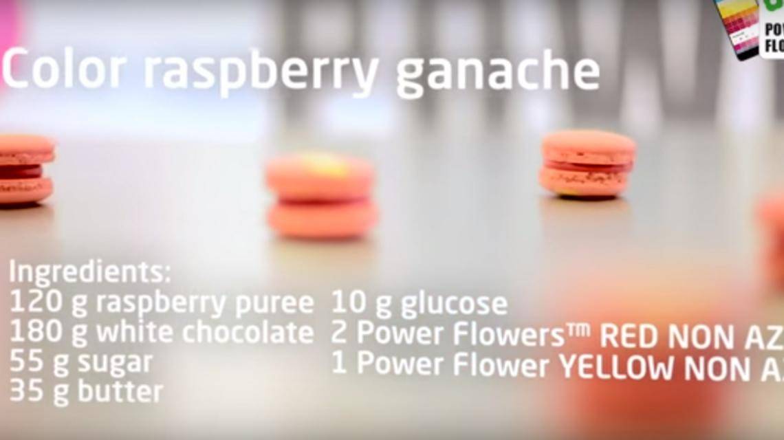 How to color raspberry ganache?