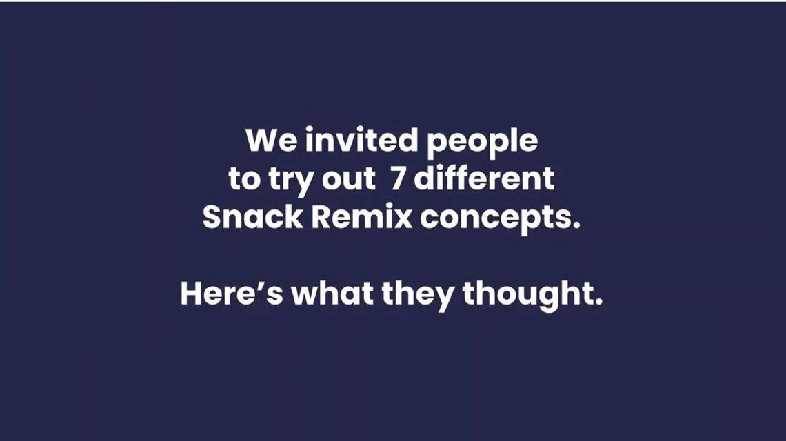 Consumer reactions video description on navy blue background