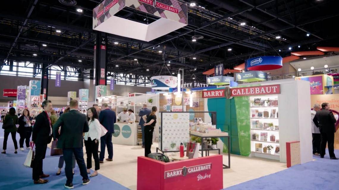 Wide shot of Barry Callebaut both at sweets and snacks expo