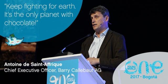 Antoine de Saint-Affrique at One Young World 2017 summit