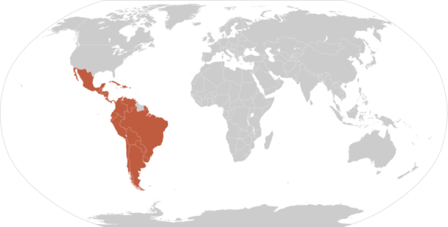 Map Latin America