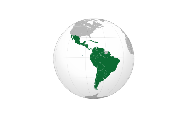 Map Latin America