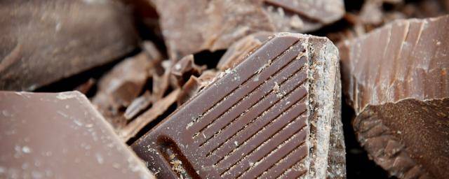 close up of chocolate chunks