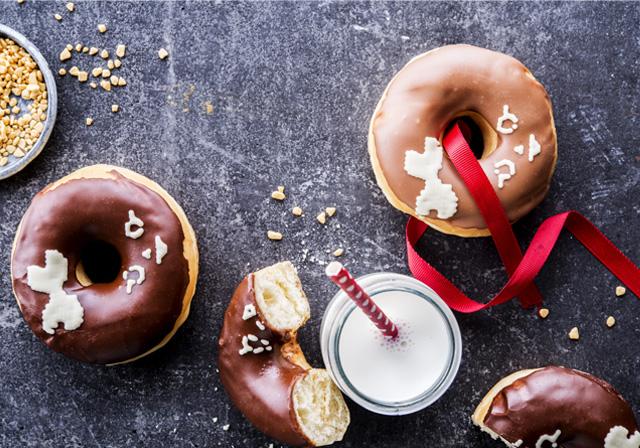 Donuts and milk