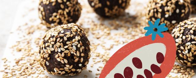 Vegan chocolate energy protein balls