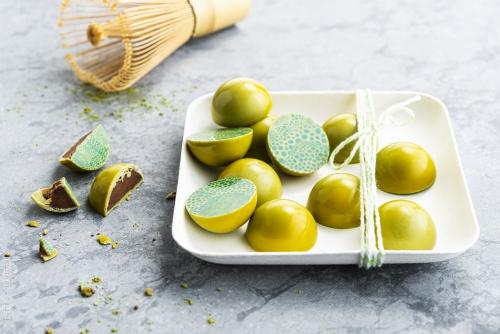 Matcha Chocolate Pralines