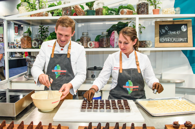 Chef Martin and Chef Gabrielle in the Barry Callebaut Studio