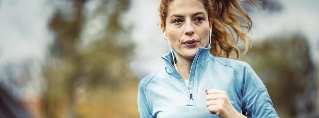 woman jogging