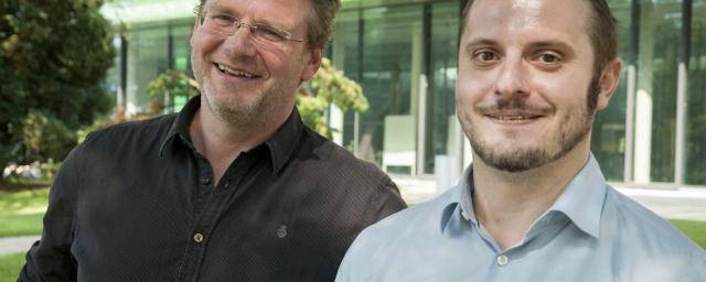 Prof. Matthias Ullrich (Project coordinator at Jacobs University) and  Gino Vrancken (Project Lead at Barry Callebaut) 