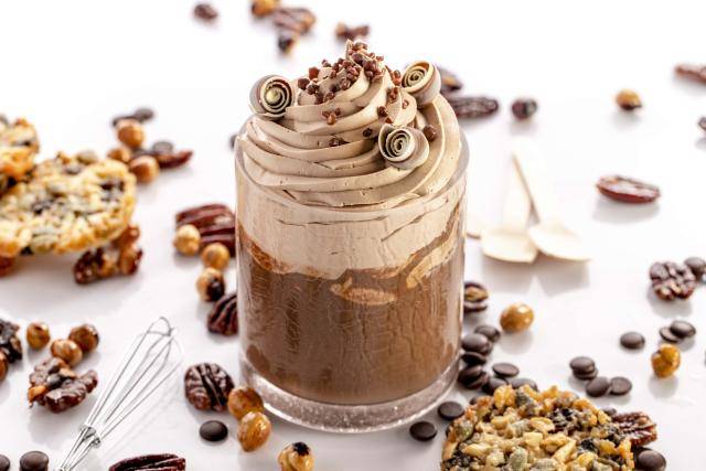 hot chocolate in glass