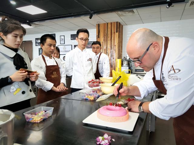 Chef training at Chocolate Academy center Shanghai