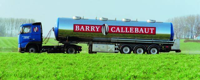 Barry Callebaut truck carrying liquid chocolate
