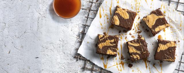 Marbled brownie with cacaofruit concentrate