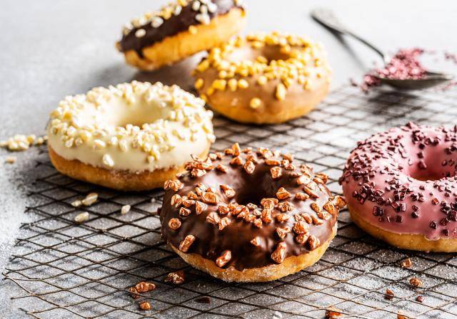 Shiny sprinkles donuts