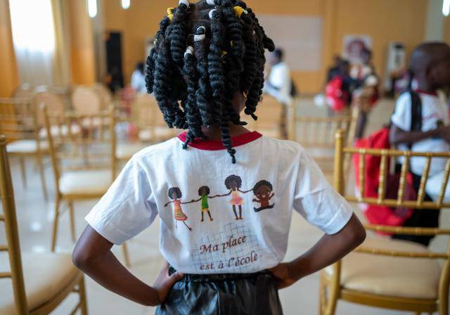 Child participating to the celebration