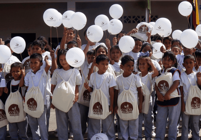 Ecuadorian children ready to be back to school
